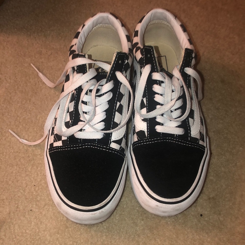 Vans Old Skool Platform Checkered size 8.5